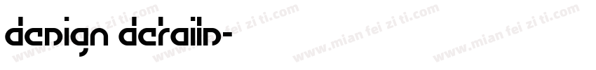 DESIGN DETAILS字体转换